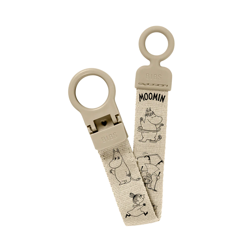BIBS x Moomin Pacifier Clip Loop - Vanilla