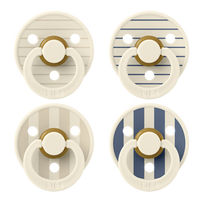 STUDIO Colour 4 Pack - Pin Ivory Vanilla Mix/Pin Ivory Steel Blue Mix - BIBS