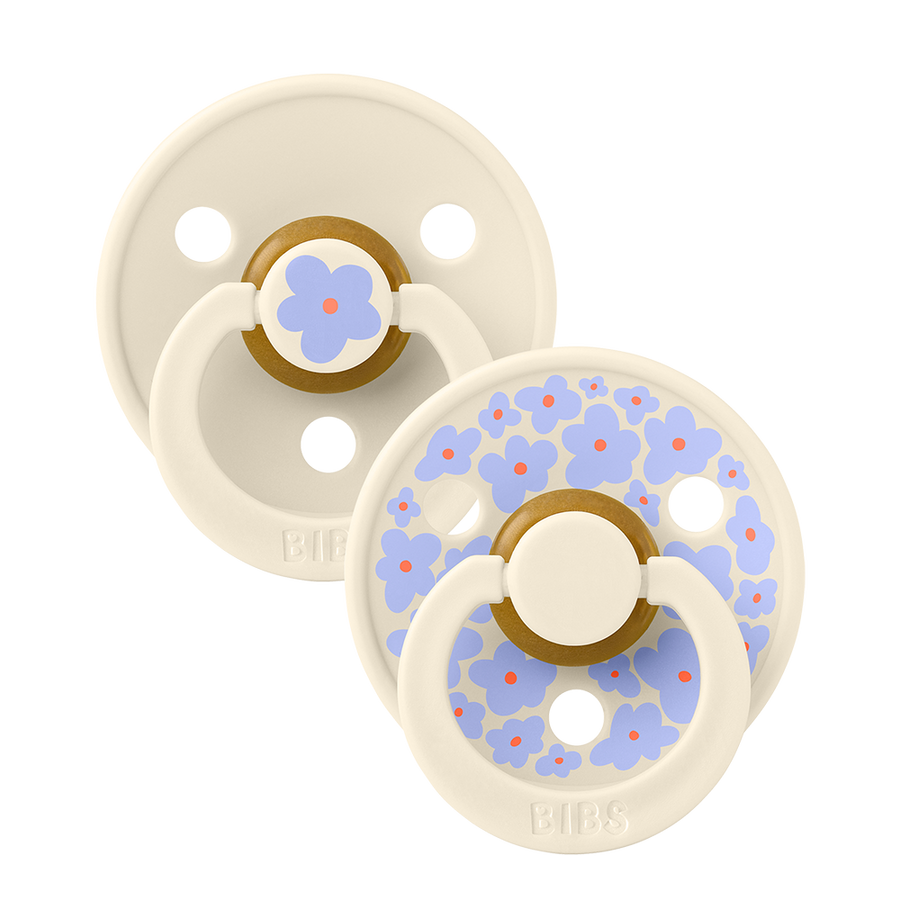 STUDIO Colour Pacifiers 2 Pack Jasmine - Ivory Mix