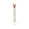 Pacifier Clip Knitted - Ivory - BIBS