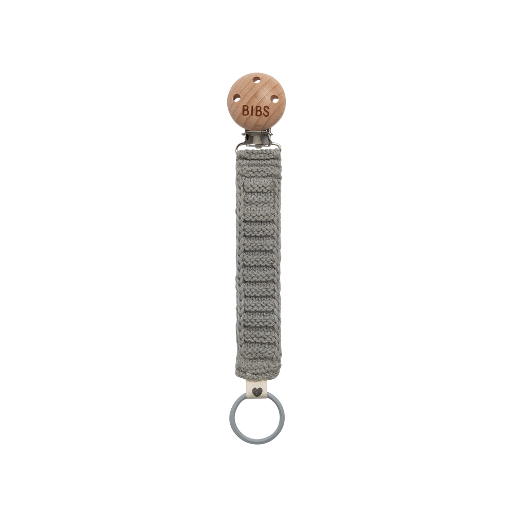 Pacifier Clip Knitted - Cloud